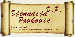Đenadija Pavković vizit kartica